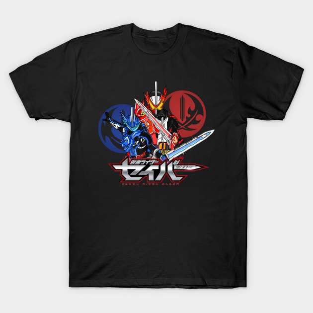 KAMEN RIDER SABER & BLADES T-Shirt by Tokuproject